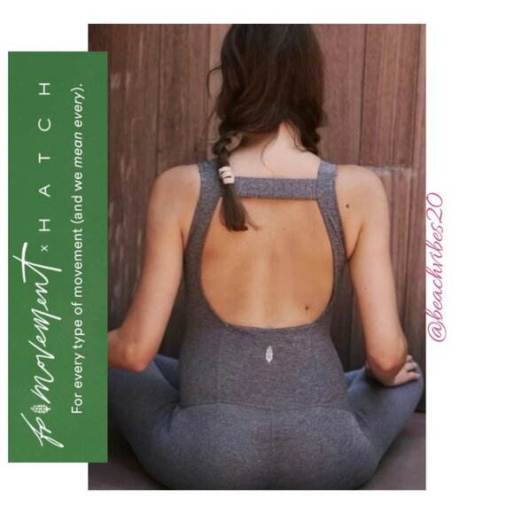 FP MOVEMENT X HATCH Never Better Onesie Black Heather Small NWT FP-333 - Picture 3 of 8